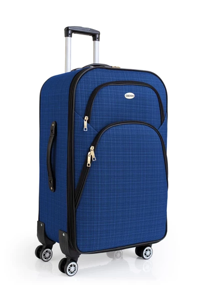 Louisiana Polo Orta Boy 4 Teker Kumaş Valiz Saks Mavi 1081 ürün görseli