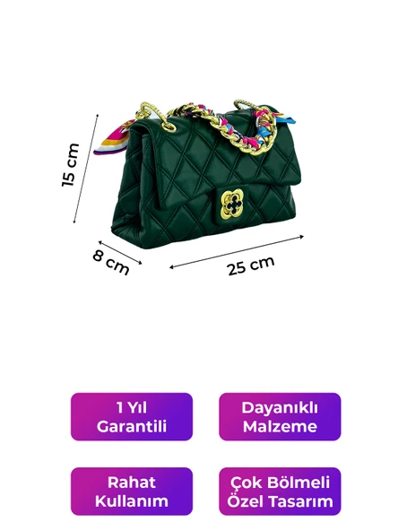 Kriste Bell  Kadın Omuz Çantası Yeşil 26482 - 2