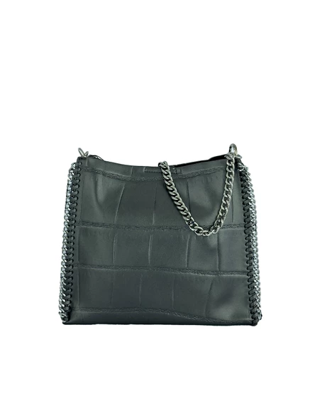 Kriste Bell Çapraz Askılı Kadın Çanta Kurşun 26553 - Resim 3