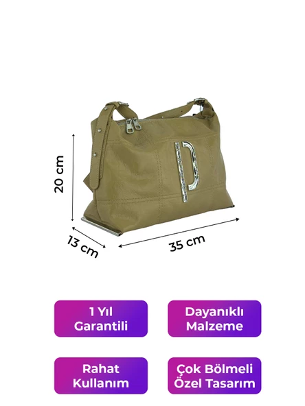 Kriste Bell Çapraz Askılı Kadın Çanta Haki 26552 - Resim 2