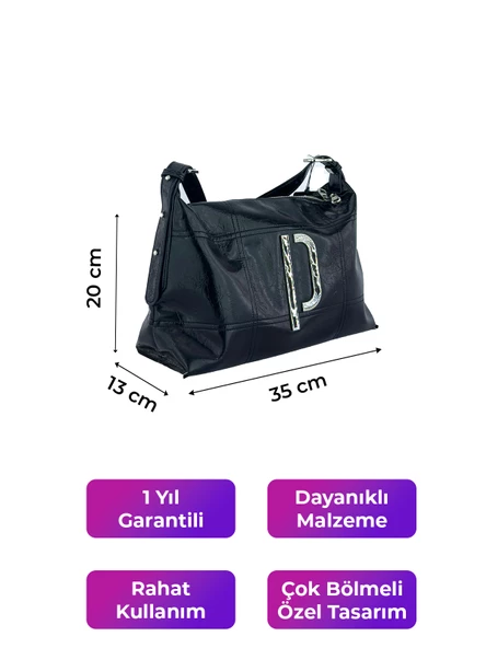 Kriste Bell Çapraz Askılı Kadın Çanta Siyah 26552 - 2