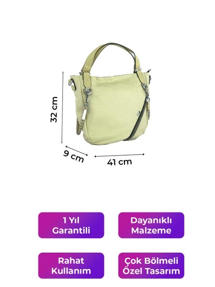 Kriste Bell Kadın Çanta Bej 26459 - 2
