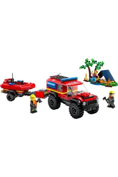 LEGO City 60412 4x4 Kurtarma Botlu İtfaiye Kamyonu (301 Parça) - 8