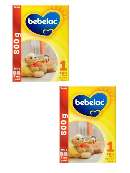 Bebelac 1 Bebek Sütü 0-6 Ay 800 gr x 2 Adet -KOFRE