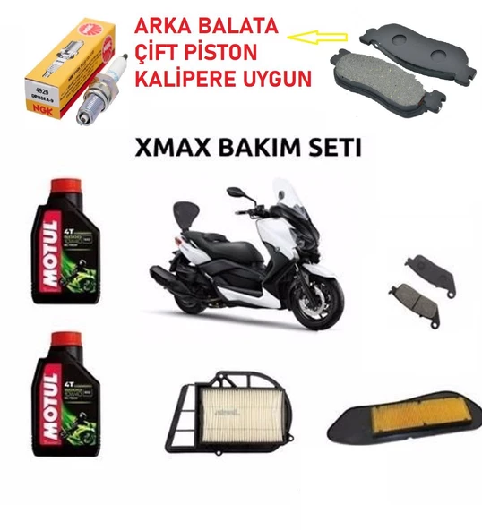 Xmax 250 Xcity 250 Full Bakım Seti Buji Dahil Arka Kaliper Çift Piston Model 2006-2017 _Supermoto ürün görseli 1