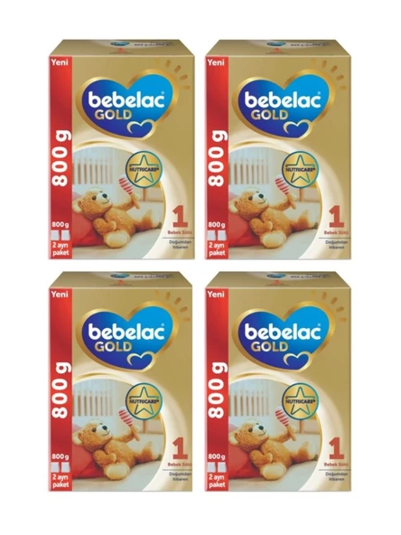 Bebelac Gold 1 Numara 800 gr x 4 Adet Avantaj Paketi-KOFRE