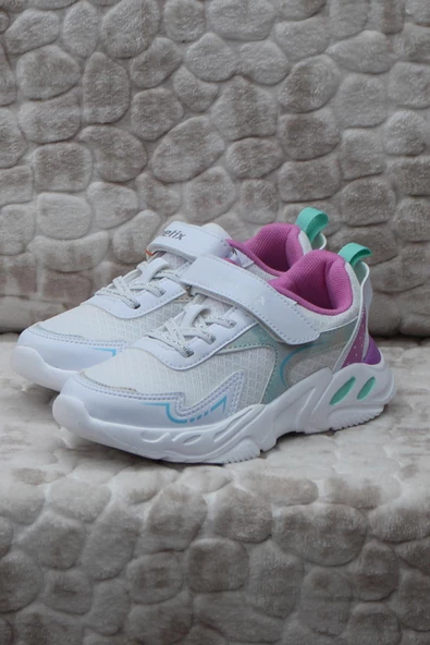 Kinetix Frofe Beyaz Pembe Hafif Rahat Orijinal Ürün Kız Çocuk Ayakkabı - 2