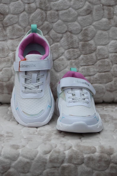 Kinetix Frofe Beyaz Pembe Hafif Rahat Orijinal Ürün Kız Çocuk Ayakkabı - 5