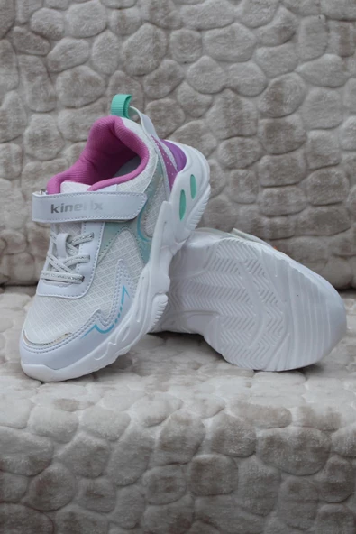 Kinetix Frofe Beyaz Pembe Hafif Rahat Orijinal Ürün Kız Çocuk Ayakkabı - 4
