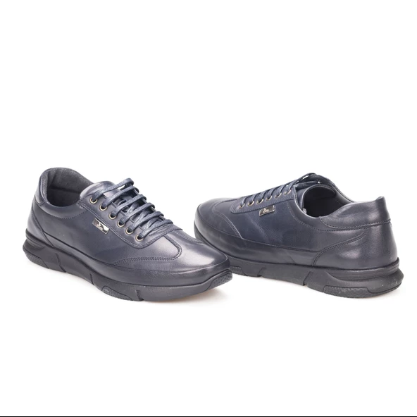 TwoEgoist Erkek Hakiki Deri Kauçuk Taban Anatomik Günlük Ayakkabı - Sneaker - 4