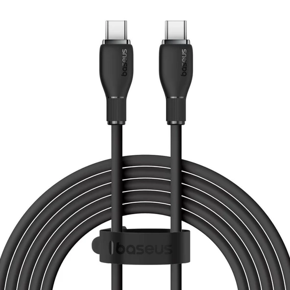 Baseus MEGA Hızlı 1.2MT 100W Type-C To Type C Şarj Kablosu, Akım Ve Isı Korumalı Type C Kablo, PC, Tablet, Telefon