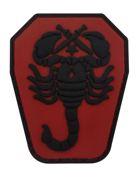 Single Sword Akrep Plastik Patch - Peç Küçük Boy 4Cm X 5,5Cm - 5