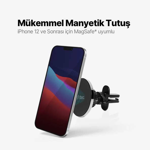 ttec EasyDrive Pro M MagSafe Uyumlu Araç içi Telefon Tutucu - 2