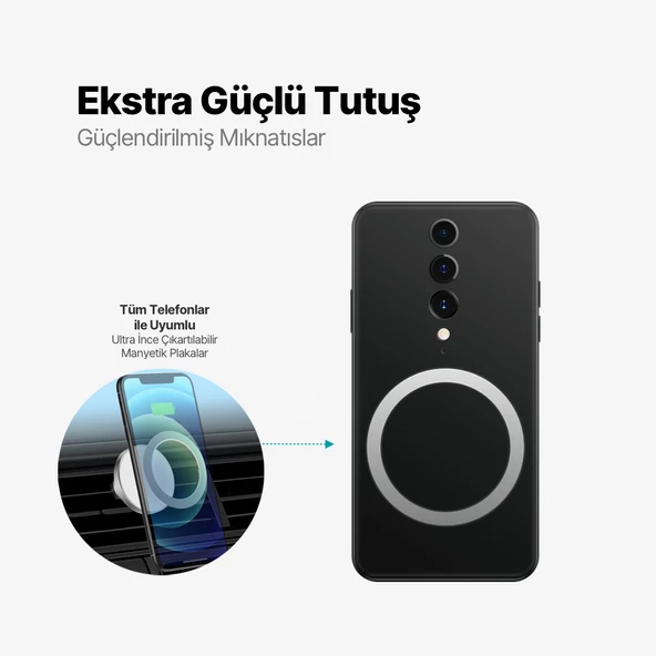 ttec EasyDrive Pro M MagSafe Uyumlu Araç içi Telefon Tutucu - 3