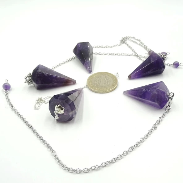 Ametist Taşı Pandül - Sarkaç 201-1 - 2