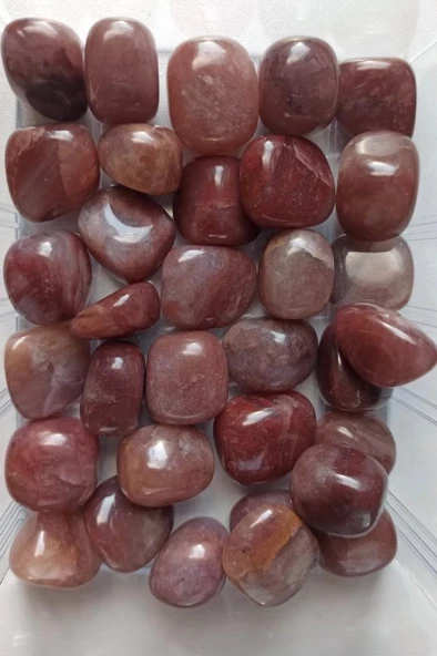 50 Gram Çilek Kuvars Tamburlu Parçalar 665 - 2