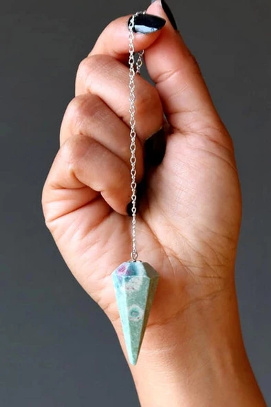 Ruby In Fuchsite, Yakutlu Fuksit Pandül Sarkaç 201-6 - 3