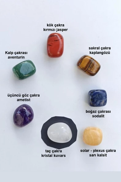Çakra Taşları 7 Çeşit Doğal Taş 415 - 2