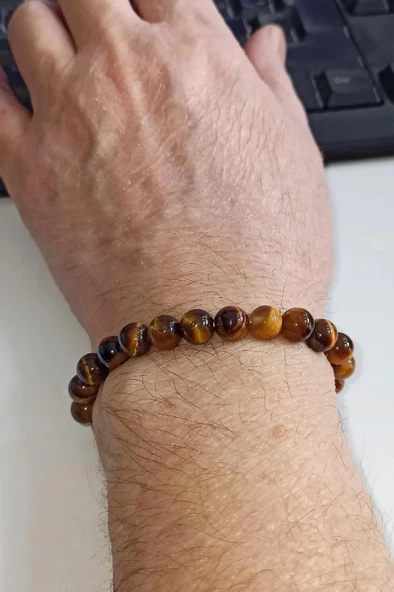 8 mm Doğal Kaplangözü Bileklik 668-2 - 2