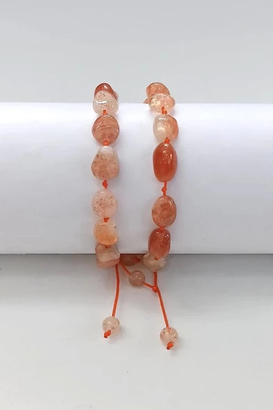 Güneş Taşı Bileklik Makrome Ayarlı 444-5 - 2