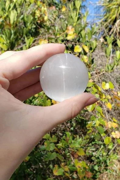 Küre Beyaz Selenit 4 Cm. - 3