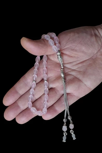 Arpa Kesim Pembe Kuvars Tesbih 641 Rose Quartz - 2