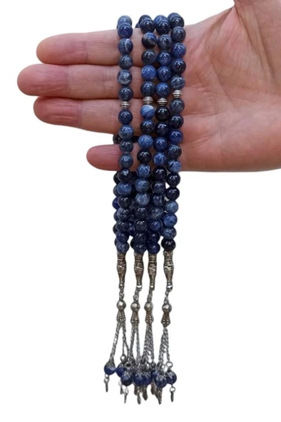 Doğal Sodalit Tesbih - 8 mm. 347-1 - 3