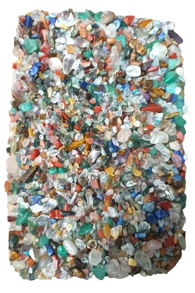 50 Gram Karışık Doğal Taşlar, Deliksiz Minik Parçalar 106-2 - 2