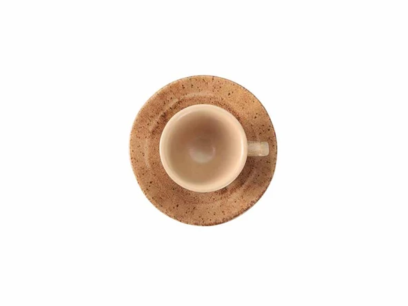 Porland Stoneware Nature Tabaklı Kahve Fincanı 75cc - Resim 3