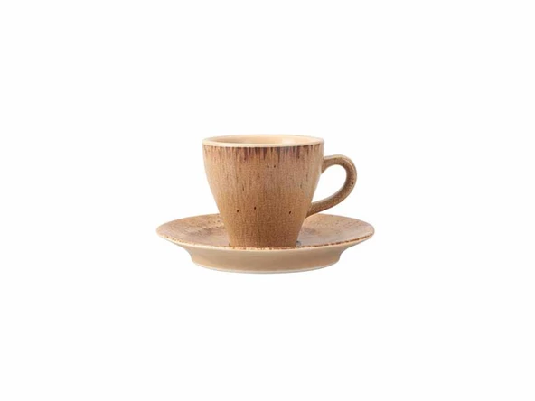 Porland Stoneware Nature Tabaklı Kahve Fincanı 75cc - Resim 2