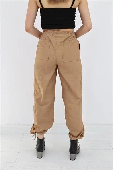 Lastikli Paraşüt Pantolon - 4