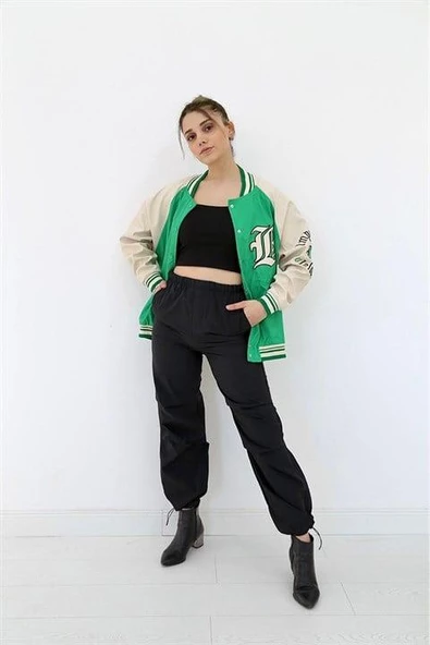 Lastikli Paraşüt Pantolon - 2