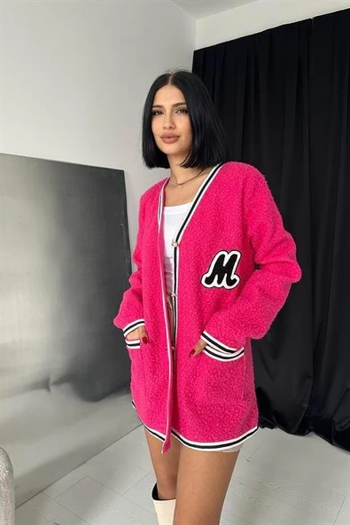 Şeritli Bukle Hırka