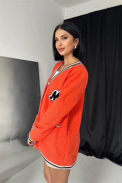 Şeritli Bukle Hırka - 4