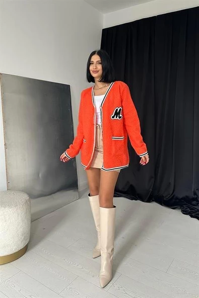 Şeritli Bukle Hırka - 2