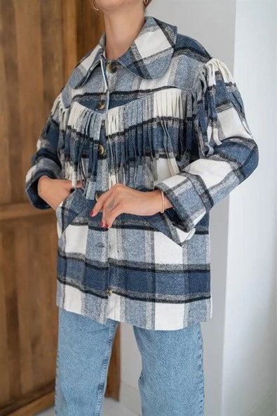 Saçaklı Trend Kaban - 2