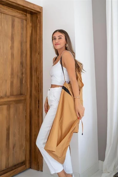 Askı Detaylı Trençkot - Resim 4