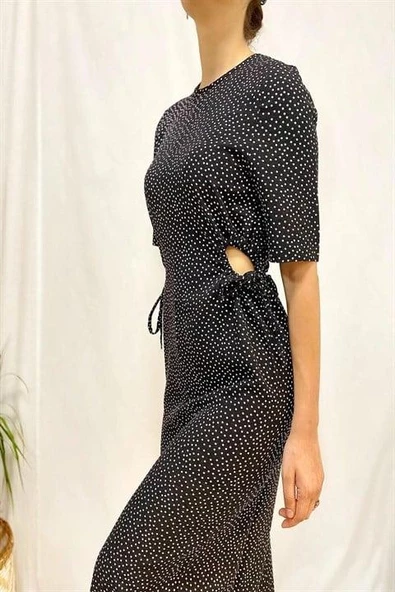 Bel Büzgülü Elbise - Resim 2