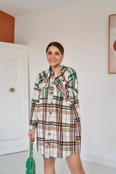 Oduncu Gömlek Elbise - 2