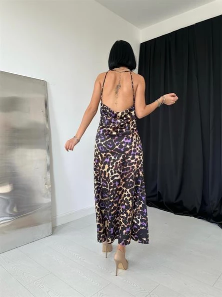 Degaje Yakalı Elbise - Resim 3