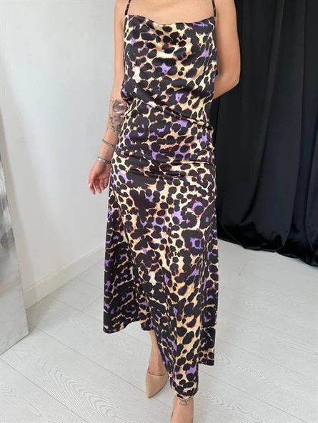 Degaje Yakalı Elbise - Resim 4