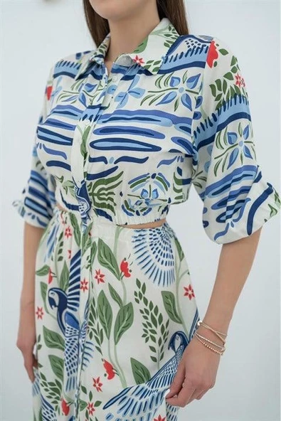 Bel Detaylı Elbise - Resim 3