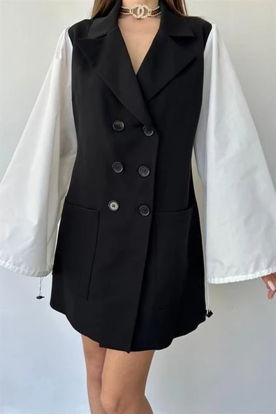 Garnili Ceket Elbise - Resim 8