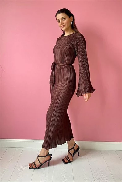 İspanyol Kol Piliseli Elbise - Resim 3