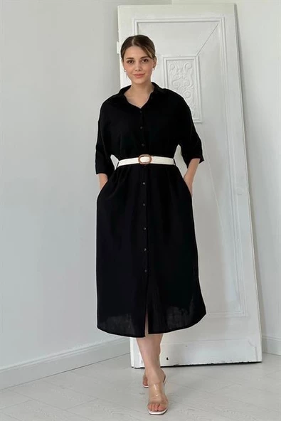 Kemerli Elbise - Resim 4