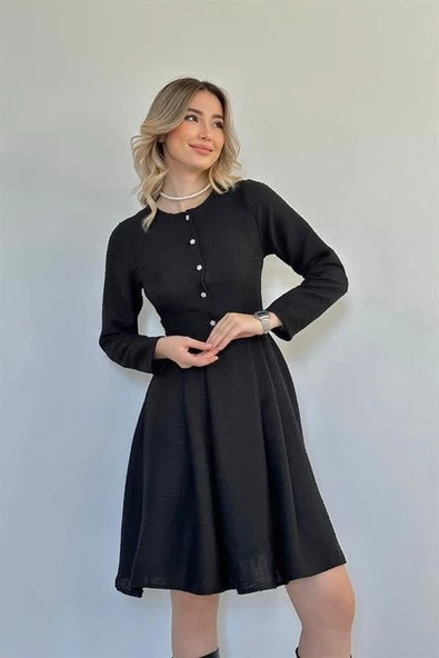 Kısa Klasik Elbise - 2