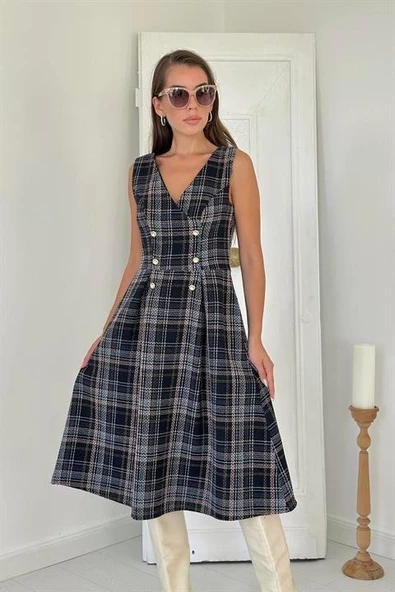 Sıfır Kol Elbise - Resim 4