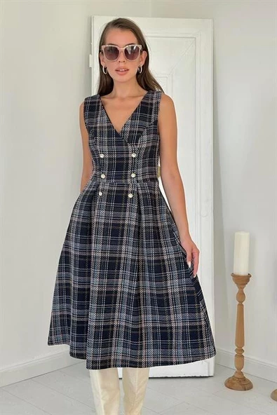 Sıfır Kol Elbise - Resim 3