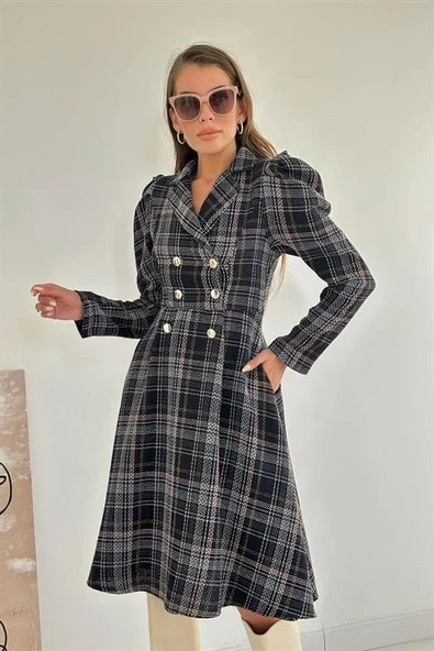 Ceket Kol Elbise - Resim 3