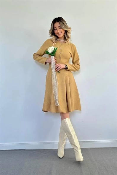 Kısa Klasik Elbise - 2